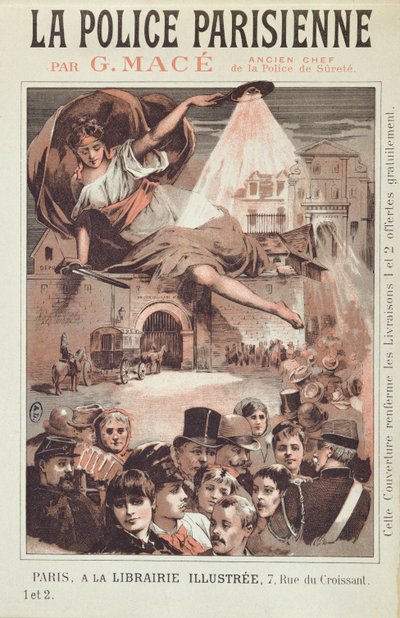 Portada de La Police Parisienne por G. Mace, ex Jefe de la Surete de París de French School