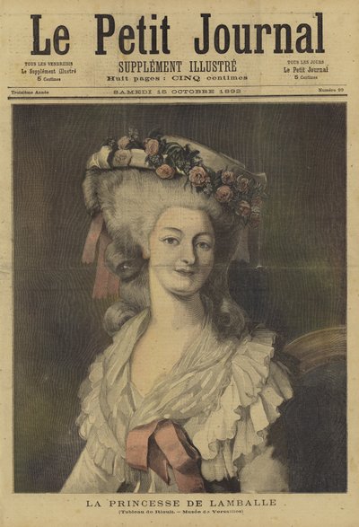 Portada de Le Petit Journal, 15 de octubre de 1892 de French School