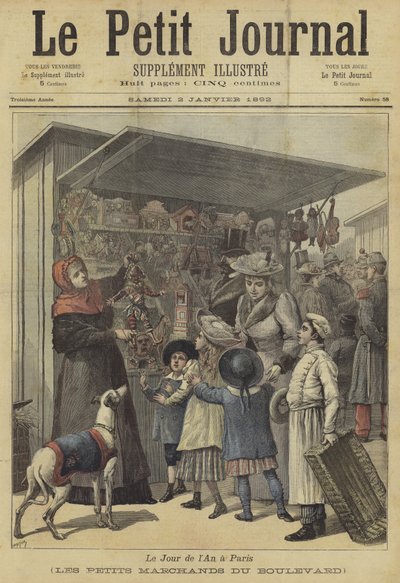 Portada de Le Petit Journal, 2 de enero de 1892 de French School