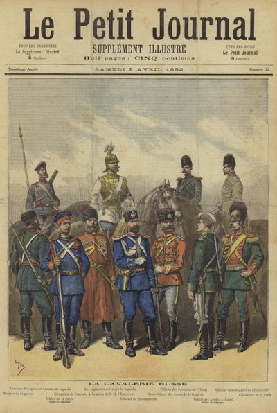 Portada de Le Petit Journal, 9 de abril de 1892 de French School