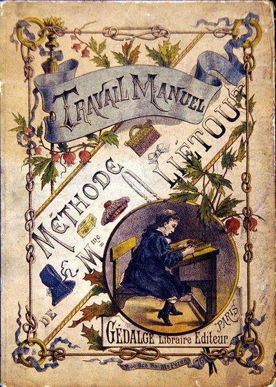 Portada de libro de texto escolar, finales del siglo XIX de French School