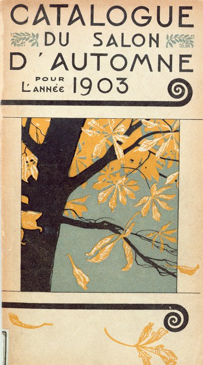 Portada del Catálogo del Salón de Otoño inaugural en el Grand Palais, París, 1903 de French School