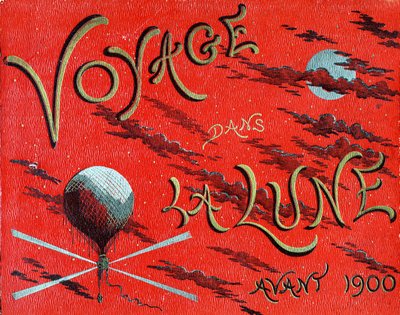 Portada del libro "Viaje a la luna antes de 1900" de A. de Ville d