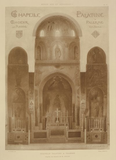 Sección Transversal del Extremo Este de la Capilla Palatina, Palermo, Sicilia, de Fragments d