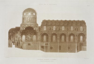 Sección Transversal de la Capilla Palatina, Palermo, Sicilia, de Fragments d