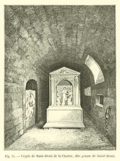 Cripta de Saint-Denis de la Chartre, llamada prisión de Saint-Denis de French School