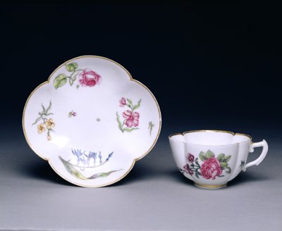 Taza y platillo, Vincennes, c.1745-52 de French School