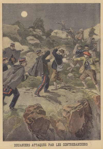 Oficiales de aduanas atacados por contrabandistas de French School
