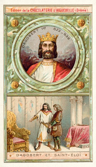 Dagoberto I y San Eloy, siglo VII de French School