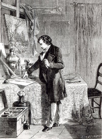 Daguerre descubre la sensibilidad a la luz del yoduro de plata en 1831 de French School