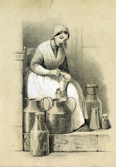 Lechería, Francia, c.1855 de French School