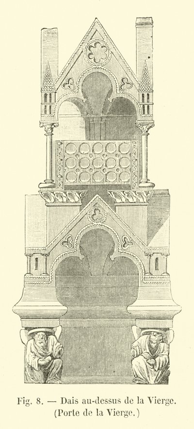 Dosel sobre la Virgen, Puerta de la Virgen de French School