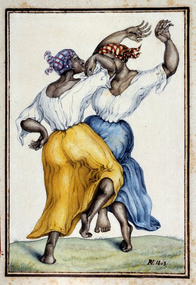 Bailarines en las Antillas de French School
