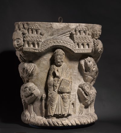 Daniel en el foso de los leones, c.1125-1150 de French School