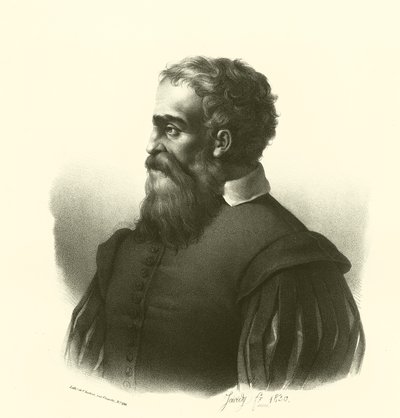 Daniele da Volterra, retrato (grabado) de French School
