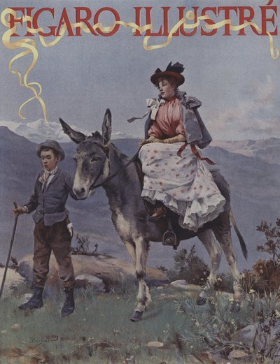 En la Montaña. Portada de Le Figaro Illustre, septiembre 1894 de French School