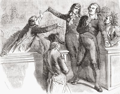 Danton y Desmoulins se defienden ante la Convención, 30 de marzo de 1794, de 