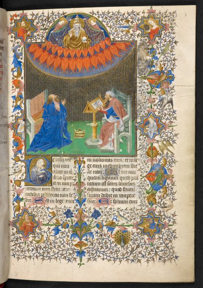 David y el Señor, Breviario de Juan el Temerario, Add. 35311, f.8r de French School