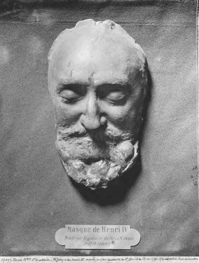 Máscara mortuoria de Enrique IV de Francia de French School