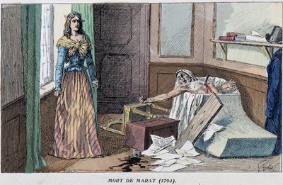 Muerte de Marat en 1793 de French School