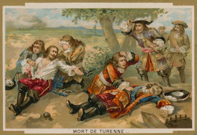 Muerte del Mariscal Turenne en la Batalla de Salzbach, 27 de julio de 1675 de French School