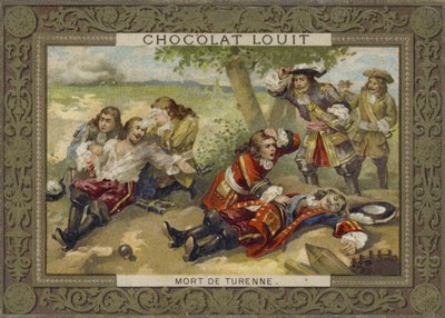 Muerte del Mariscal Turenne en la Batalla de Salzbach, 27 de julio de 1675 de French School