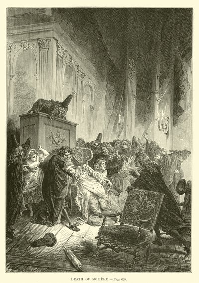 Muerte de Molière de French School