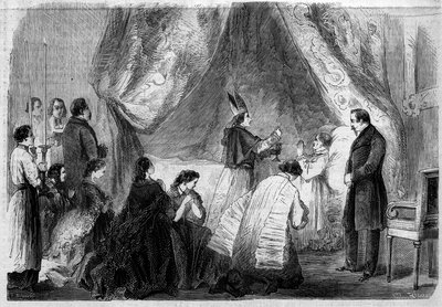 Muerte del Príncipe Jerónimo Bonaparte de French School