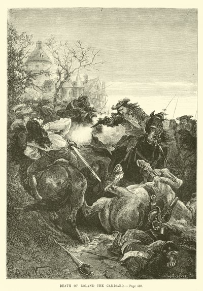 Muerte de Roland el Camisard de French School