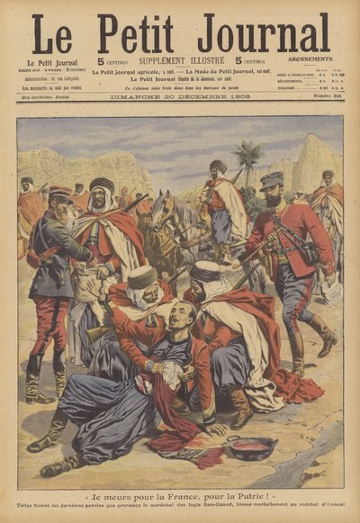 Muerte de un soldado colonial francés de French School