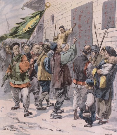Muerte a los extranjeros, de Le Petit Parisien, 15 de julio de 1900 de French School