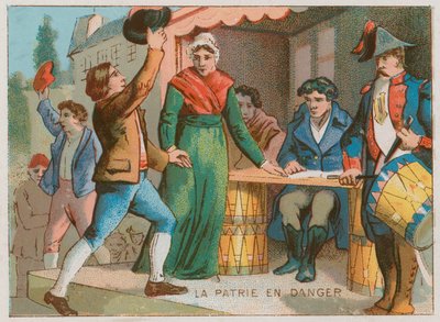 Declaración de Emergencia Nacional, 1792 de French School