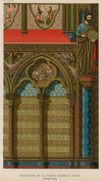 Decoración de La Sainte Chapelle, París de French School