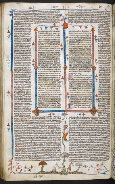 Decretales de Gregorio IX con glosa de Bernardo de Parma (las "Decretales de Smithfield"), MS Royal MS 10 E IV, f.100v, c.1300-40 (tinta sobre pergamino) de French School