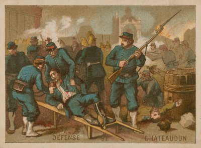 Defensa de Chateaudun en 1870 de French School