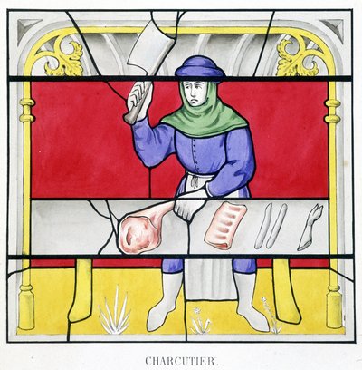 Delicatessen. Facsímil de un vitral de la Edad Media en 