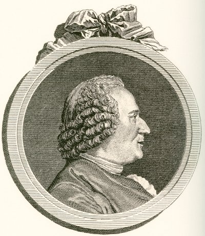 Denis Diderot, 1713-1784. Filósofo, crítico de arte y escritor francés. De Les Heures Libres publicado en 1908 de French School