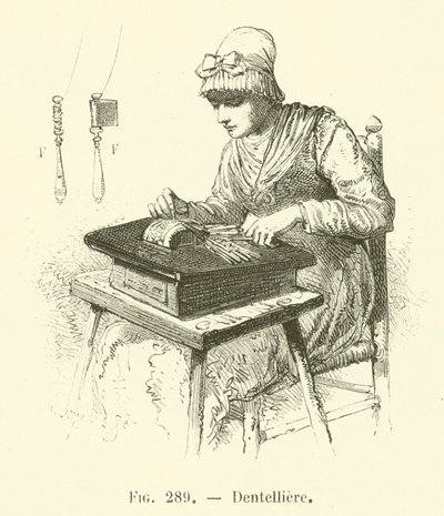 Encajera (grabado) de French School