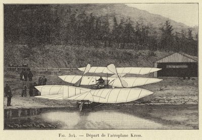 Salida del aeroplano Kress de French School