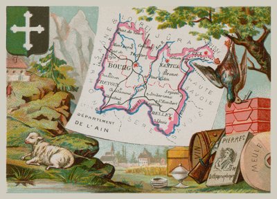 Departamento de Ain en el este de Francia de French School