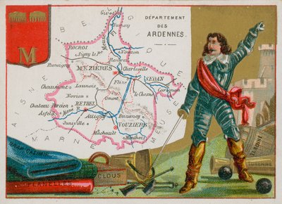 Departamento de Ardennes en el noreste de Francia de French School