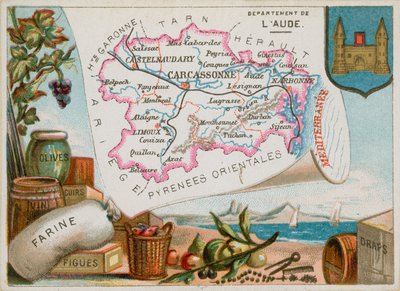 Departamento de Aude en el centro-sur de Francia de French School