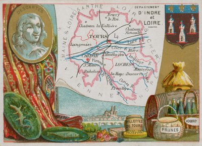 Departamento de Indre et Loire en el centro-oeste de Francia de French School