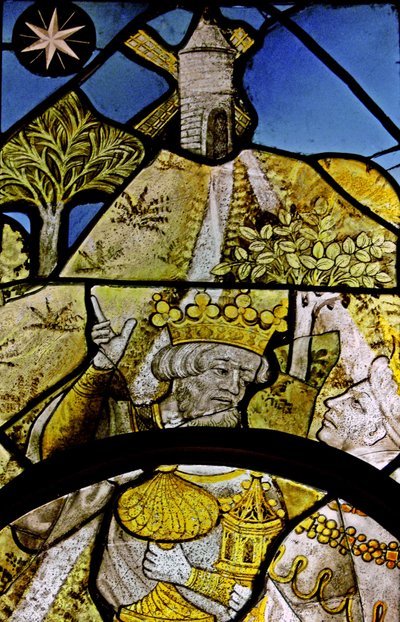 (detalle) de la Adoración de los Magos, originalmente de St Vivien, Rouen de French School