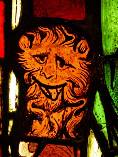 Un león en el panel de San Pedro: de la Capilla del Castillo, Rouen de French School