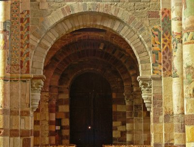 Representación de una vista de una puerta sur de French School