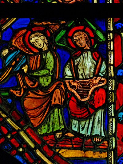 Ángeles músicos (ex Varennes-Jarcy - originalmente de la Abadía de Gercy?) de French School
