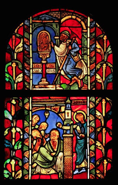 La ventana de San Nicolás (ex Catedral de Troyes) de French School