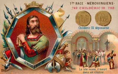 Deposición de Childerico III, 752 de French School