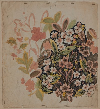 Dibujo de diseño, principios del siglo XVIII de French School